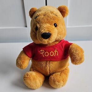 Disney Winnie the Pooh Plush - Red and Tan